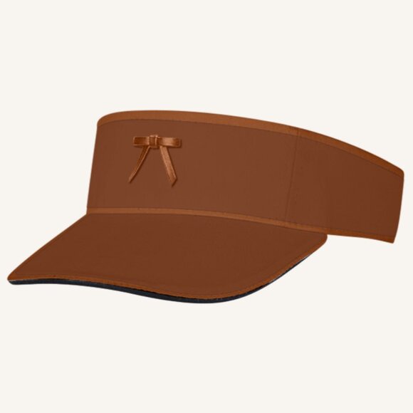 M.A.M.A. Bow Collection - Women's Visor Hat | Light Brown - Picture 1 of 1